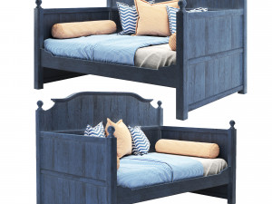 pa wooden bed 01 Modelo 3D