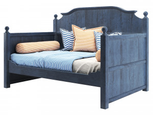 pa wooden bed 01 3D Model