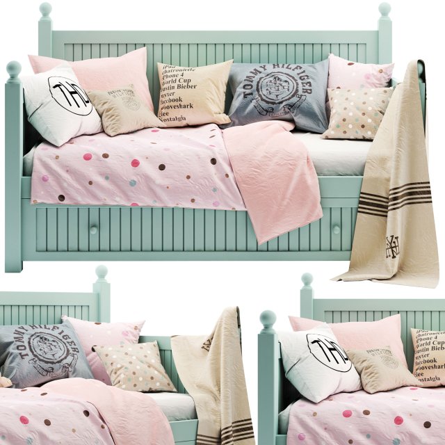pa-childroom-bed-01 3D Model .c4d .max .obj .3ds .fbx .stl .blend 