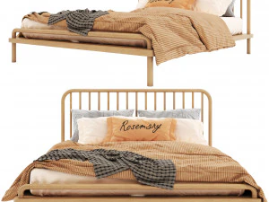 Pa-letto-moderno-in-legno-2 Modello 3D