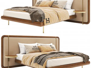 Pa-letto-moderno-in-legno-2 Modello 3D