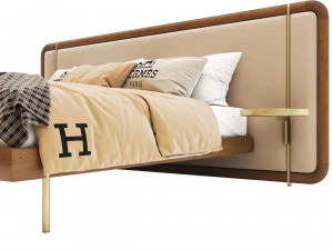 Pa-letto-moderno-in-legno-2 Modello 3D
