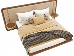 Pa-modern-wooden-bed-2 3Dモデル