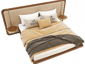 Pa-letto-moderno-in-legno-2 Modello 3D