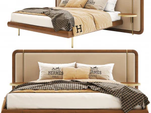 Pa-letto-moderno-in-legno-2 Modello 3D