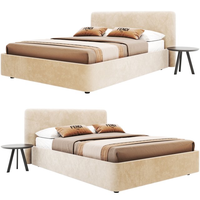 PA-MODERN-BED-05 Model 3D .c4d .max .obj .3ds .fbx .stl .blend 