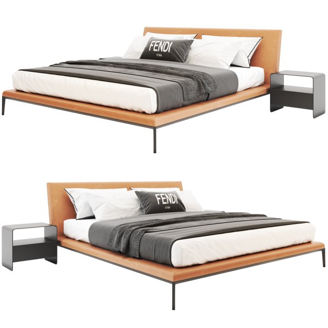 BB ATOLL BED 3D-Modell .c4d .max .obj .3ds .fbx .stl .blend 
