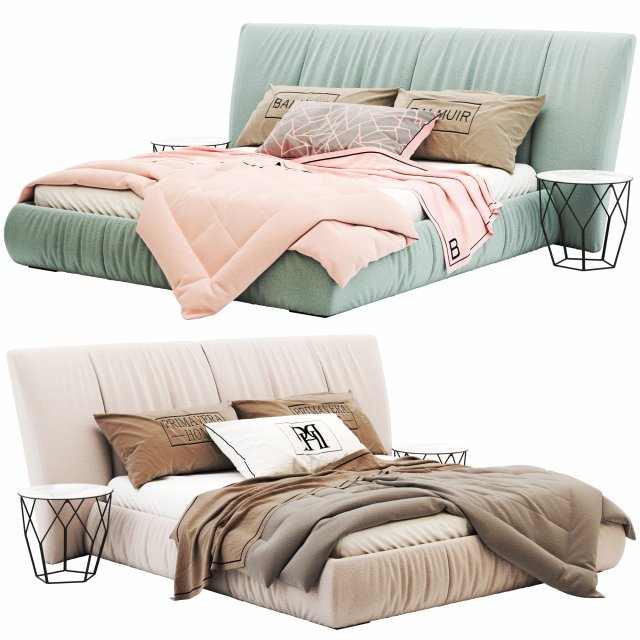 PA MODERN BED 08 3D-Modell .c4d .max .obj .3ds .fbx .stl .blend 