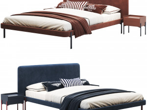 Modern Bed Joy Bolzan 09 Modèle 3D
