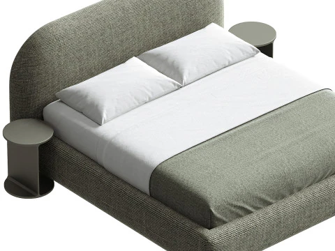Neve Platform Bed 3D Model