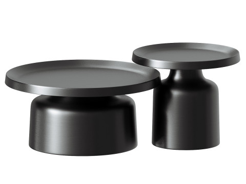 Palatine Steel Coffee and Side table 3D Model