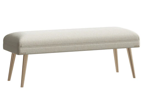 アイボリーグラマラスベンチ 3Dモデル