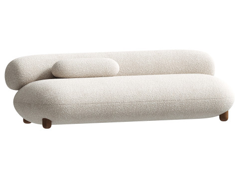 Modern Lounge Flock Sofa by NOOM 3D Modell