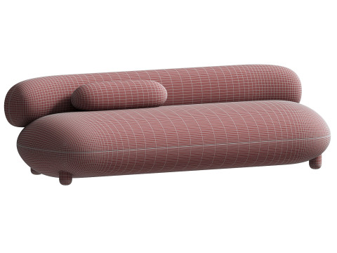 Modern Lounge Flock Sofa by NOOM 3D Modell