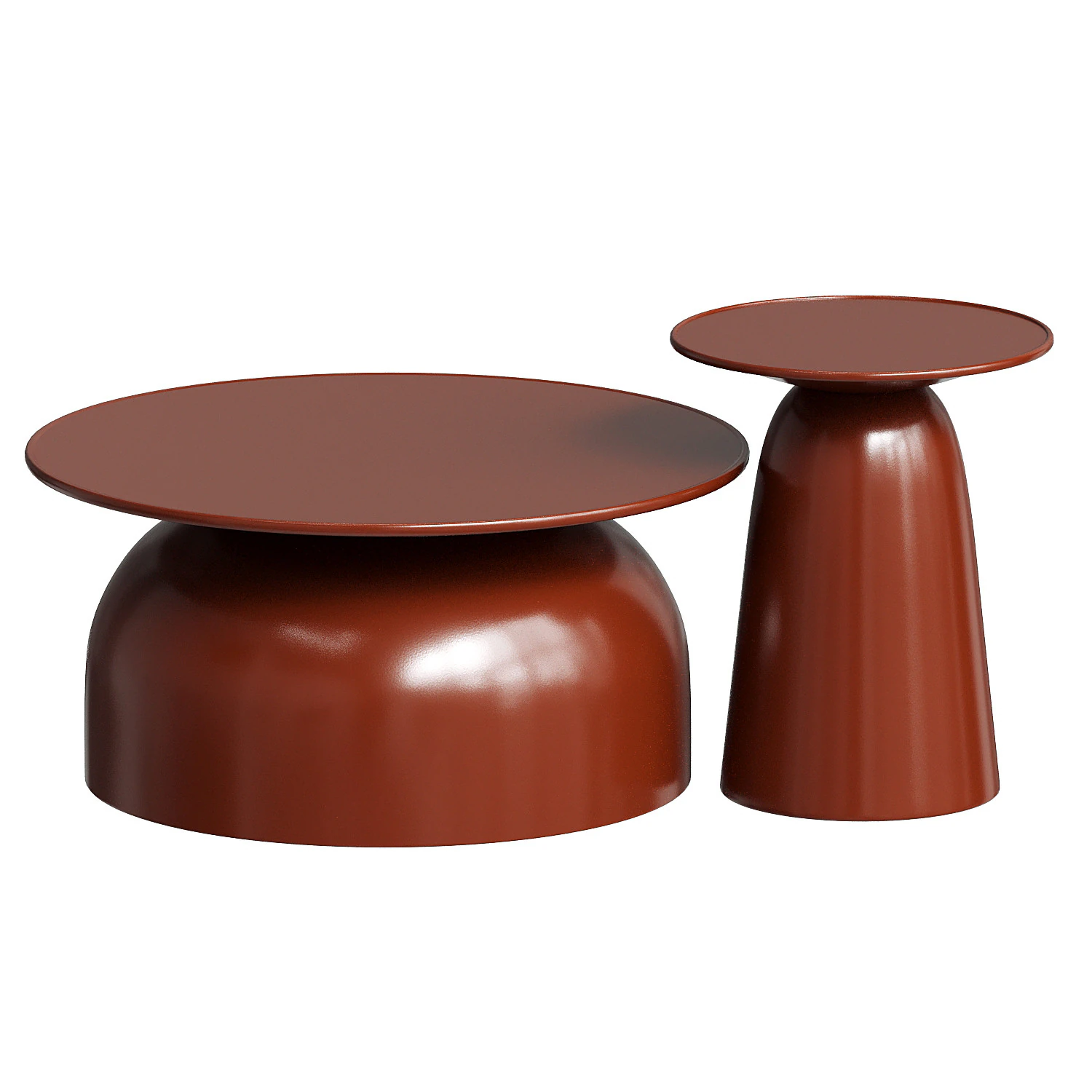 Rina Outdoor Coffe and Side Table 3D Model .c4d .max .obj .3ds .fbx .stl .blend