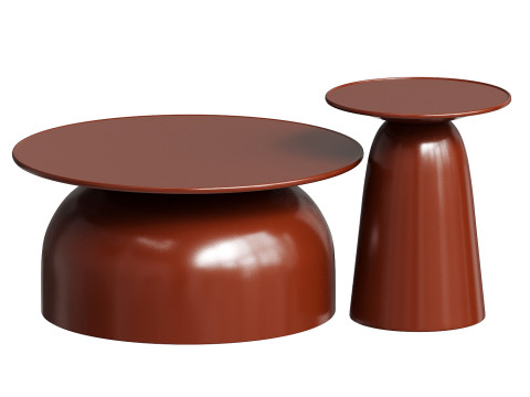 Rina Outdoor Coffe and Side Table Modello 3D