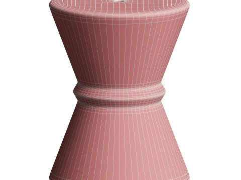 SAFAVIEH Savello Keramik-dekorativer Gartenhocker 3D Modell