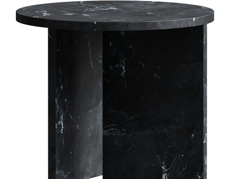 Lebanto Kyushu White Carrara Side Table Modelo 3D