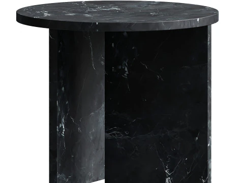 Lebanto Kyushu White Carrara Side Table 3D Model