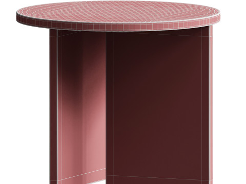 Lebanto Kyushu White Carrara Side Table Modelo 3D