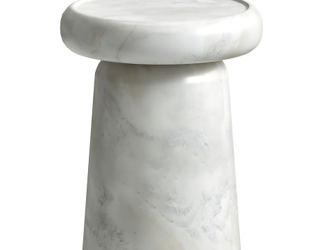 Nissa Black Marquinia Marble Medium Side Table by Ivan Colominas 3D Model