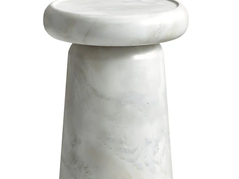 Nissa Black Marquinia Marble Medium Side Table by Ivan Colominas 3D Model