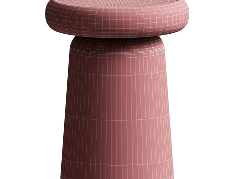 Nissa Black Marquinia Marble Medium Side Table by Ivan Colominas 3D Model