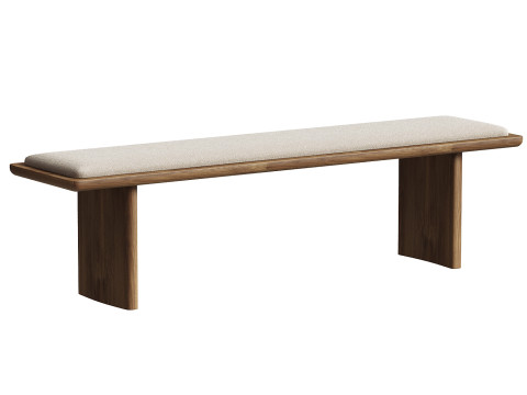 Oak Bench Chandler 3D Модель