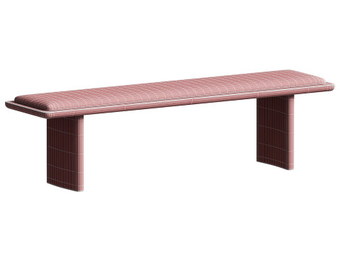 Oak Bench Chandler 3D Модель