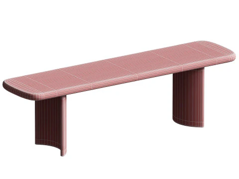 Allmodern Circa Bench 3D Model