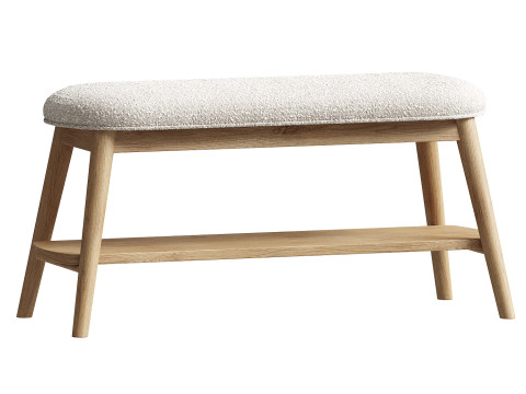 Poppy Boucle Bench Modello 3D