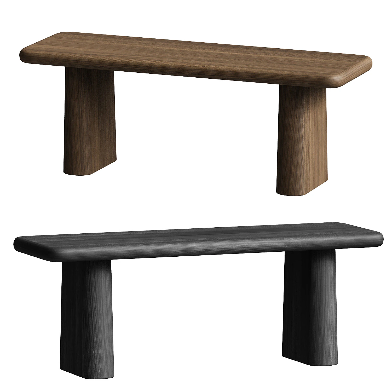 Allmodern Daymon Bench 3D Model .c4d .max .obj .3ds .fbx .stl .blend