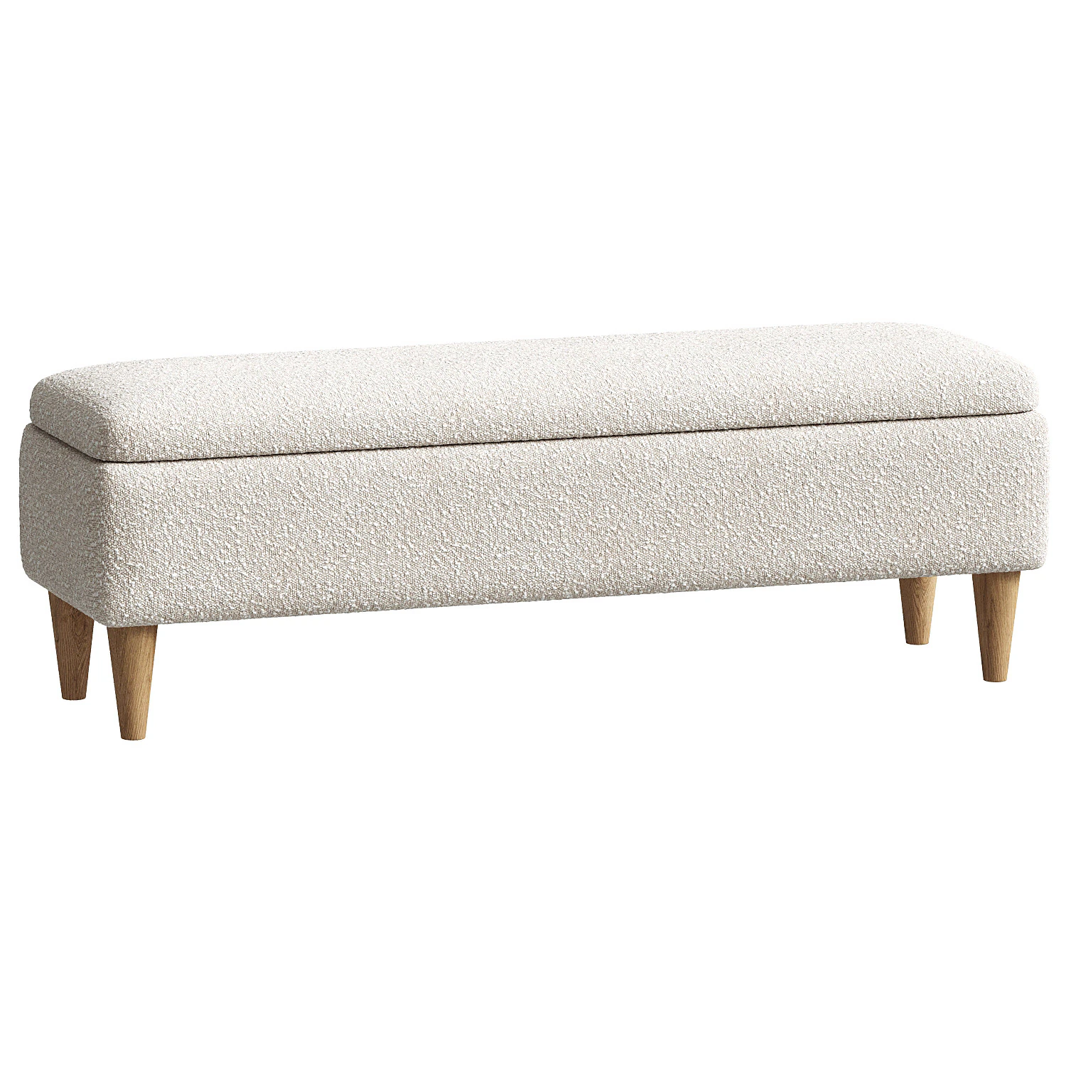 Charlotte Boucle Bench 3D Model .c4d .max .obj .3ds .fbx .stl .blend 