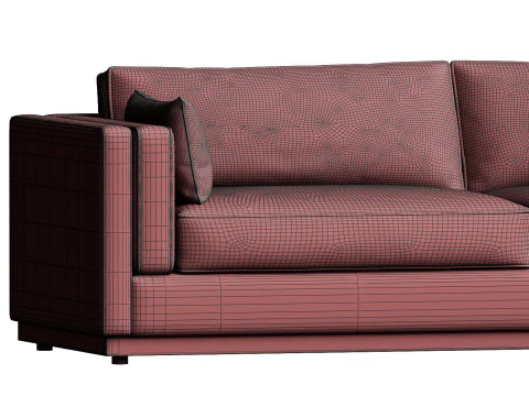 Four Hands Lawrence Sofa 3D Model