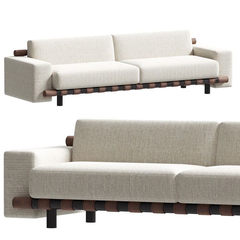 Lando Sofa Fernando Buzzi Model 3D .c4d .max .obj .3ds .fbx .stl .blend