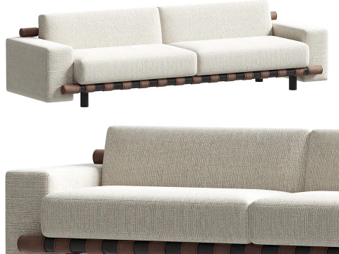 Lando Sofa Fernando Buzzi 3D Model