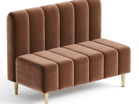 Daniellah Velvet Bench 3D Model