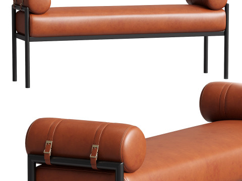 Barrow Bench Brown Modello 3D