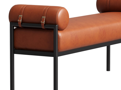 Barrow Bench Brown Modello 3D