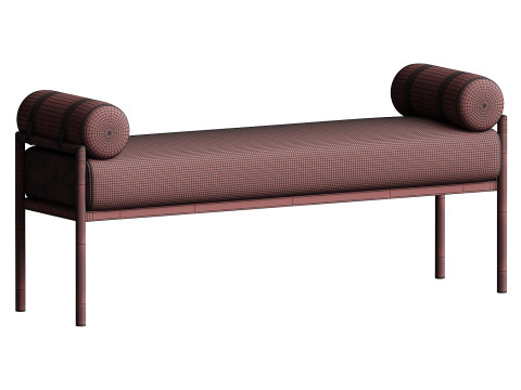 Barrow Bench Brown Modello 3D