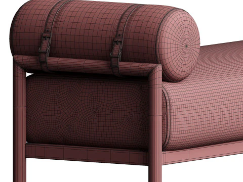 Barrow Bench Brown 3D Model