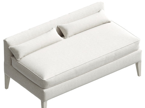 Divine Recline Long Banquette Model 3D