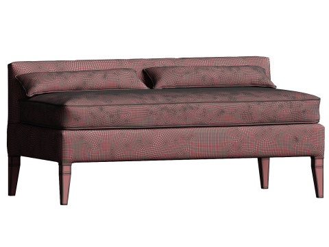 Divine Recline Long Banquette Model 3D