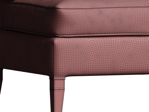 Divine Recline Long Banquette Model 3D