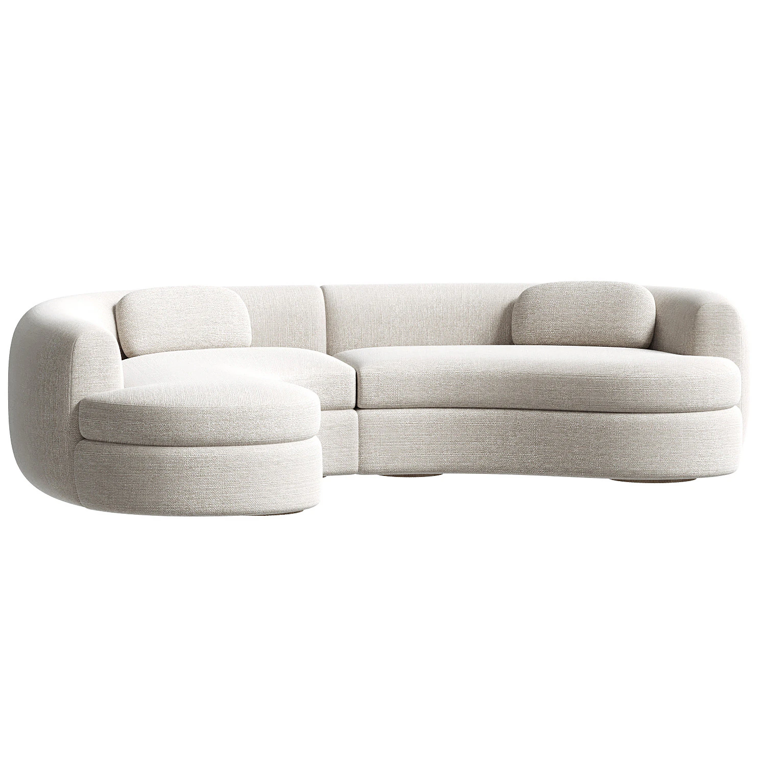 Sennen Sectional by Sedilia 3D Model .c4d .max .obj .3ds .fbx .stl .blend