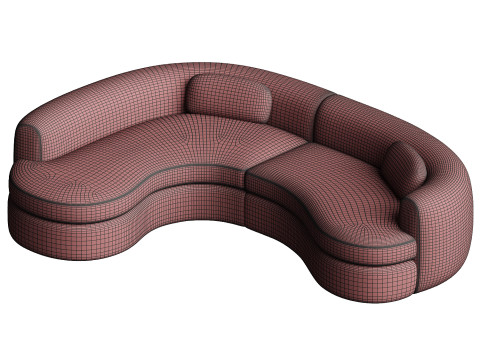 Sennen Sectional by Sedilia Modelo 3D