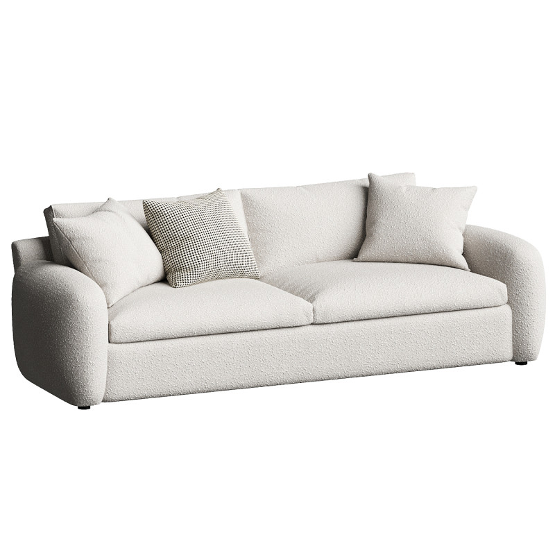Teddy Fabric Sofa Model 3D .c4d .max .obj .3ds .fbx .stl .blend