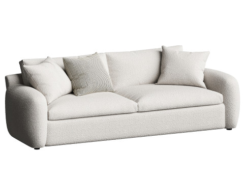 Teddy Fabric Sofa Modello 3D