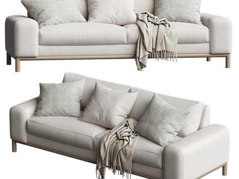 Hadley Fabric Sofa Bernhardt 3D Model