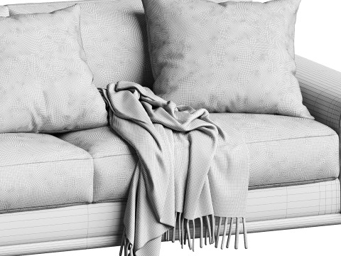 Hadley Fabric Sofa Bernhardt 3D Model